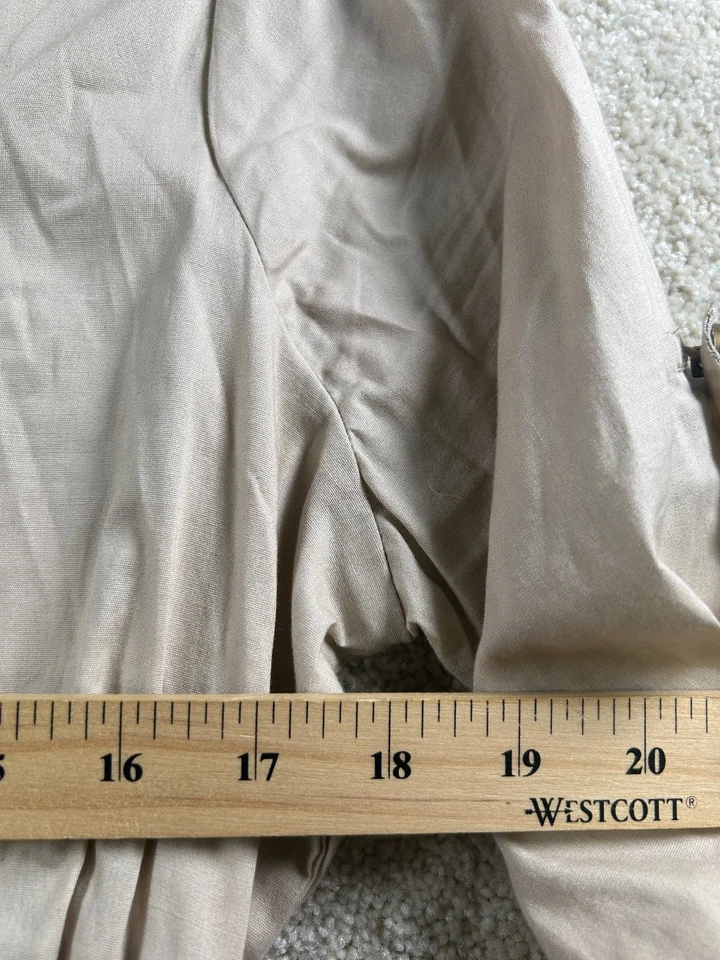 Vestido para mujer Chesley beige mediano mezcla de algodón estilo militar Foto 2 de 4