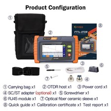 Komshine QX43-S2 1310/1550nm 32/30dB Fiber Optic OTDR Built-in VFL/OPM/OLS/RJ45