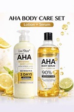 AHA Body Care Set Lotion  Serum 500ml  Vitamin C  E  Body Skincare Bundle