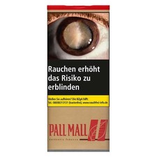 Zigarettentabak Pall Mall Authentic Red ohne Aromazusätze XXL-Dose 75 Gramm