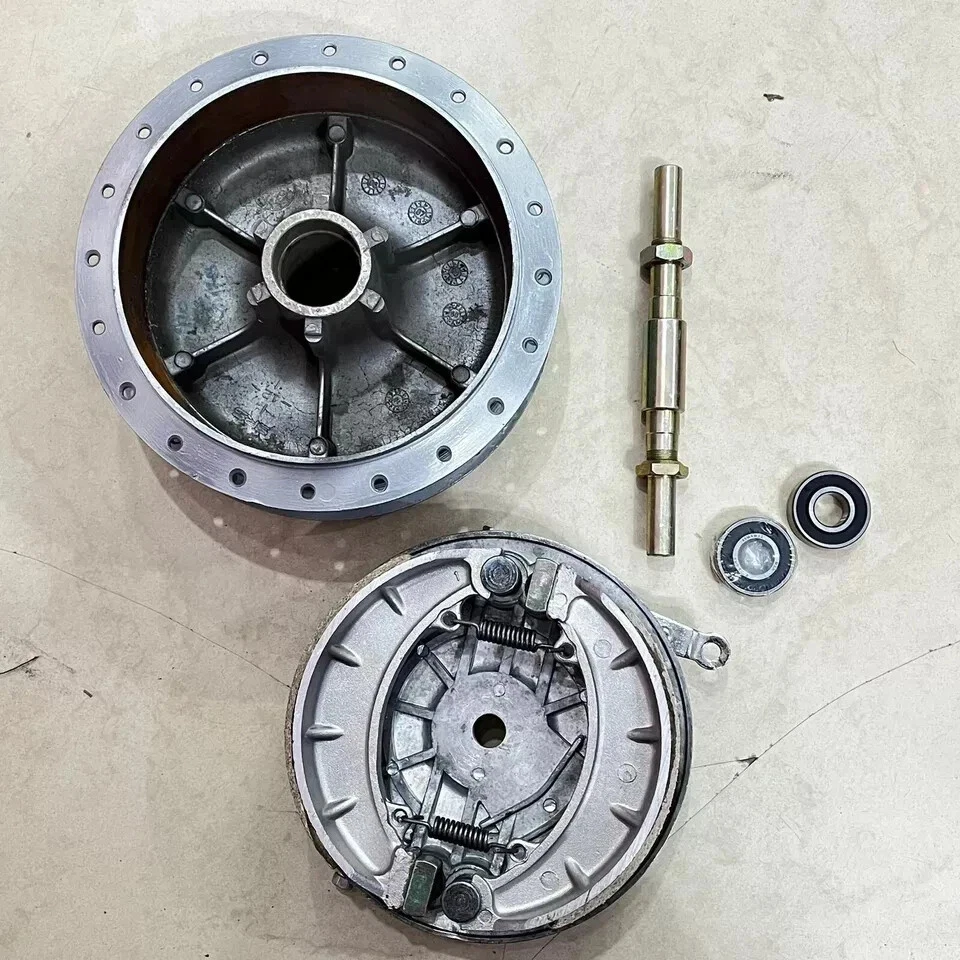 Ступица переднего тормозного барабана в сборе для Royal Enfield Bullet 350Twin Leading Shoe 7 дюймов - Изображение 4 из 4