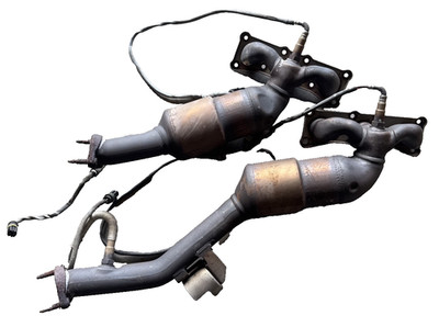 09-13 BMW E82 E88 E90 E91 E92 E93 N52 Exhaust Manifold Down Pipe Pair Set OEM