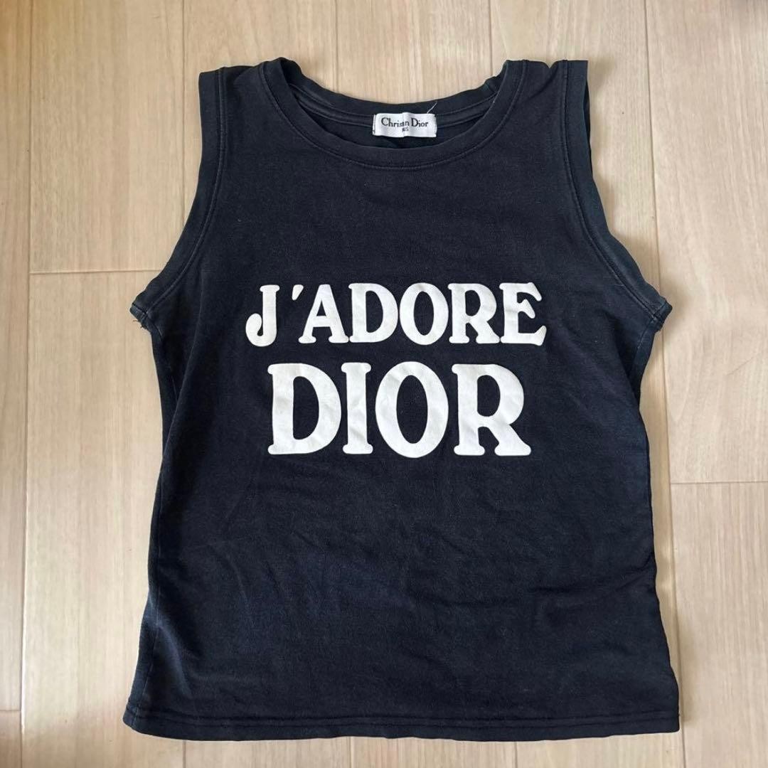 J'ADORE DIOR タンクトップ♡ J'Adore Dior Tank Top White Cotton Jersey | DIOR