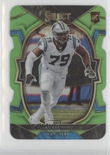 2022 Panini Select Concourse Neon Green Prizm Die-Cut 32/299 Ikem Ekwonu #34 h3a