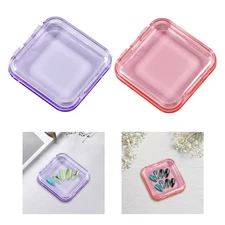 10 Pieces Press on Nail Storage Boxes Nail Packaging Box Transparent Empty Small