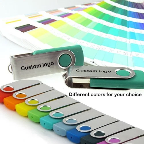 Wholesale 10 pack rotate usb flash drive memory stick pendrive Free custom LOGO