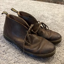 Dr. Martens Cabrillo Brown Leather Chukka Boots Lace Up Men's 10 Women's 11