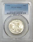 1944 Walking Liberty Half Dollar PCGS MS64 Frosty Just Graded New Holder #CB6N