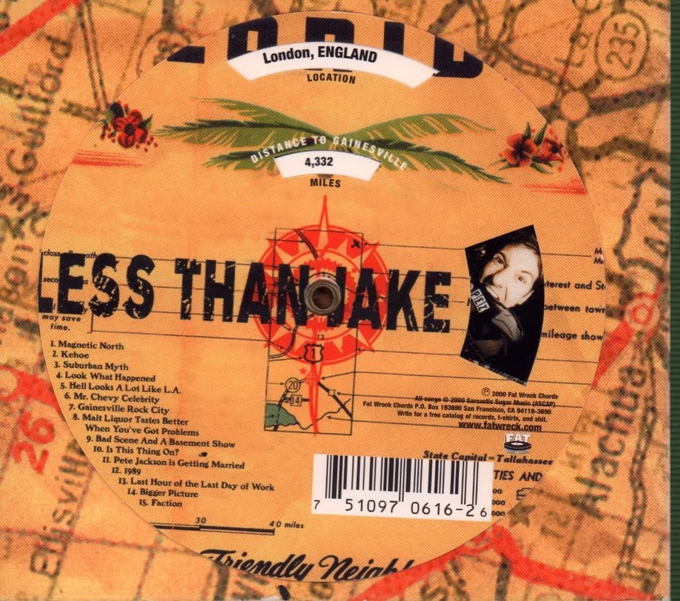 Less Than Jake Borders & Boundaries CD USA Fat Wreck Chords 2000 in digipack - Image 2 of 2