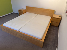 IKEA Malm Doppelbett 180x200 cm Birke + 2 Nachttische – gebraucht, guter Zustand