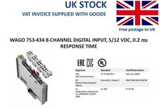 Wago 753-434 8-Kanal Digitaleingang, 5/12 VDC...
