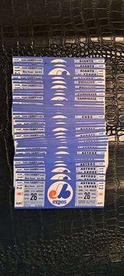 Montreal Expos Unique Rare Unused Tickets 1976 Season Jarry Park MLB Various