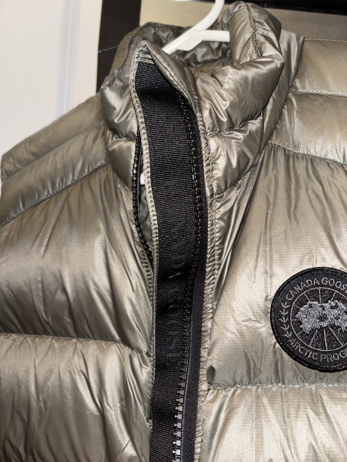 Canada Goose Smokey Sage Puffer Vest Unisex S Crofton Vest Black Label thumbnail 5