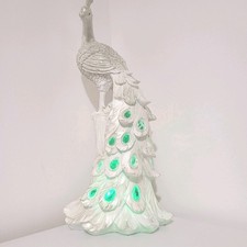 Peacock Home Decor 48.5cm Solar Light Garden Ornament Outdoor Resin Statue 