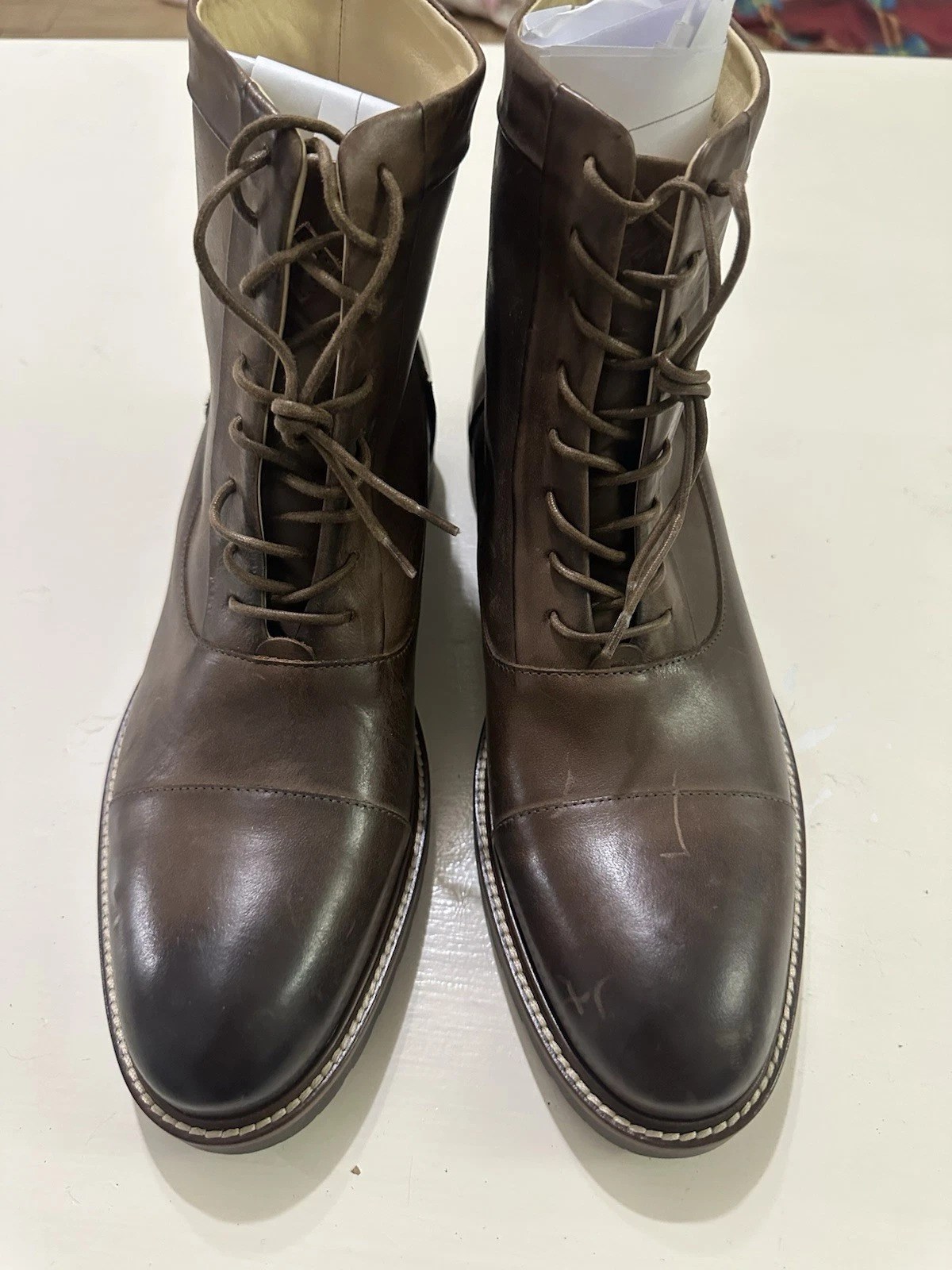 Men’s NWOT Ross & Snow Lace Up Brown Ankle Boots Size 9.5
Opens in a new window or tab