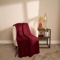 OHS Teddy Fleece Bear Blanket Large Throw Over Bed Plush Soft Bedspread