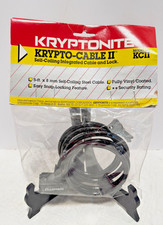 Kryptonite Krypto-Cable II Model KCII Bike Self-Coiling Cable  Lock w/Key N.O.S