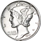 1941-S/S Mercury Dime - FS-501, Rim Issues