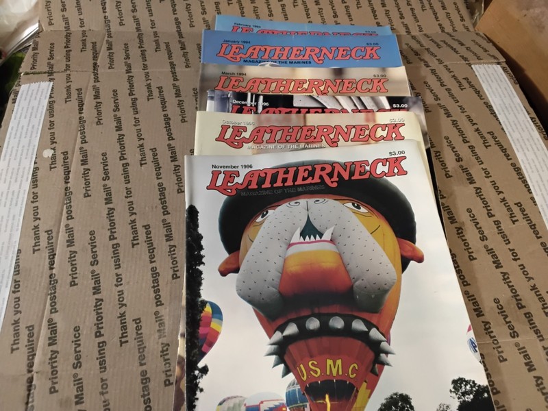 6 Leatherneck marine Magazine 3 --1994 and 3 --1996 vg