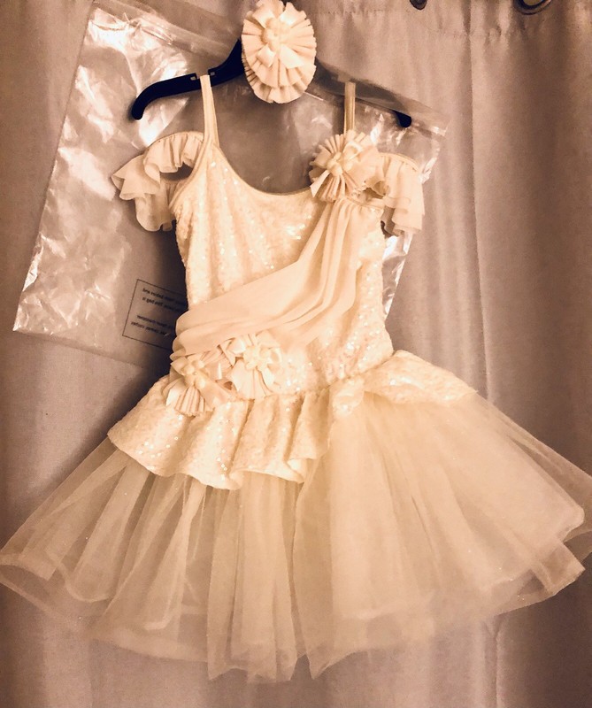 Weissman The Love We Share  Girl’s  Dancewear Ballet Vanilla Tutu  7/8, RN 64830