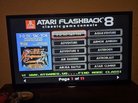 Atari Flashback 8 Console 105 Built-in Games 40th Anniversary  Tested