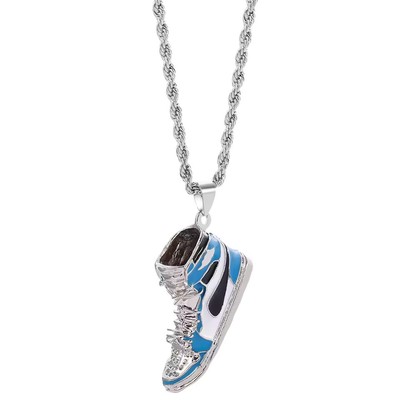 Mini Hip-hop Sneaker Cute Pendant Necklace Cool Collar