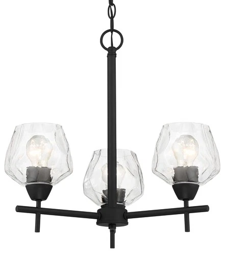 Minka Lavery 2173 Camrin 3 Light 19"W Vantage Chandelier - Coal - Picture 1 of 3
