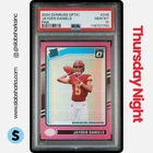2024 PANINI DONRUSS OPTIC #248 JAYDEN DANIELS PINK RATED ROOKIE RC PSA 10