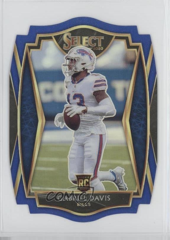 2020 Panini Select Premier Level Blue Prizm Die-Cut Gabriel Davis Rookie RC 18z1