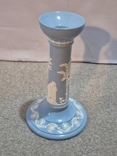 Queen's Ware Embossed Candlestick By Wedgwood, Of Etruria & Barlaston