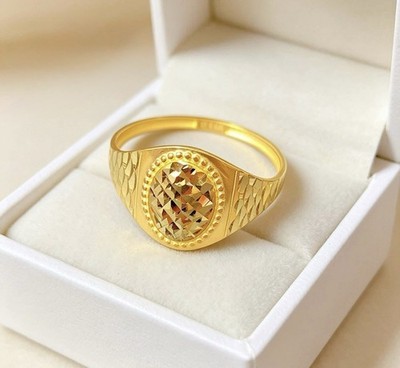 Pre-order!!! 18K SAUDI GOLD DOME RING 1.25 GRAM SZ 7