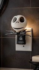 B BW Nightmare Before Christmas Jack Skellington Wallflower Plug In NEW