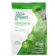 Sta-Green Lawn Starter Fertilizer 43.2 lb Covers 12000 Sq Ft 18-24-6 Bag 1.20 per gallon