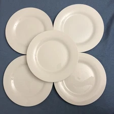 Royal Norfolk White China 10.25 inches Dinner Plates - Set of 5