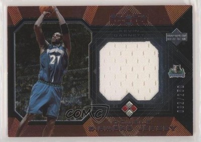 2004 Upper Deck Black Diamond Double Jersey /250 Kevin Garnett #DDJ-KG HOF 05nw