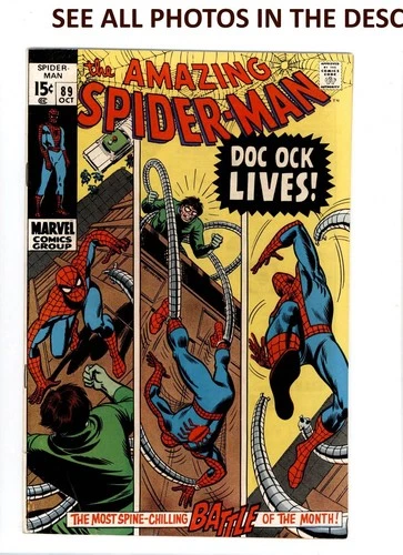 Amazing Spider-Man #89 Comic OCT 1970 FN+ Marvel Comics (HG)