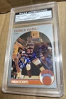 1990 HOOPS #23 Official NBA Hand Signed by Patrick Ewing Authentic COA#AA1189