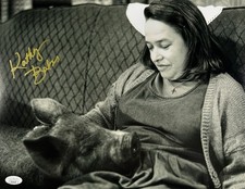 Kathy Bates Signed 11x14 Photo "w/Pig" JSA COA from Private Signing
