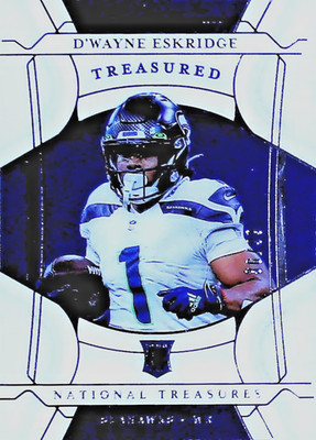 2021 National Treasures Treasured Rookies D'Wayne Eskridge #TRC-19 RC 36/99
