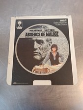 CED VideoDiscs Absence of Malice, Columbia Pictures, RCA SelectaVision