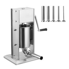 Uimoso Manual Sausage Stuffer Maker 7lbs/3L Meat Press Filler W/5 Filling Tubes
