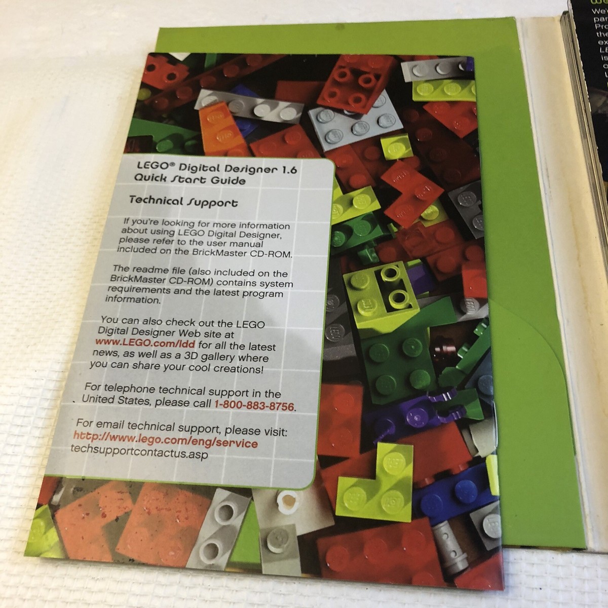 Lego Brickmaster software edit Digital create build Designer CDRom  disc PC