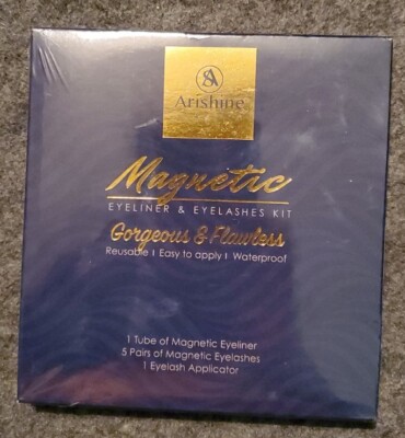 ARISHINE Magnetic Eyeliner Eyelashes Kit.5 pairs. Gorgeous & Flawless