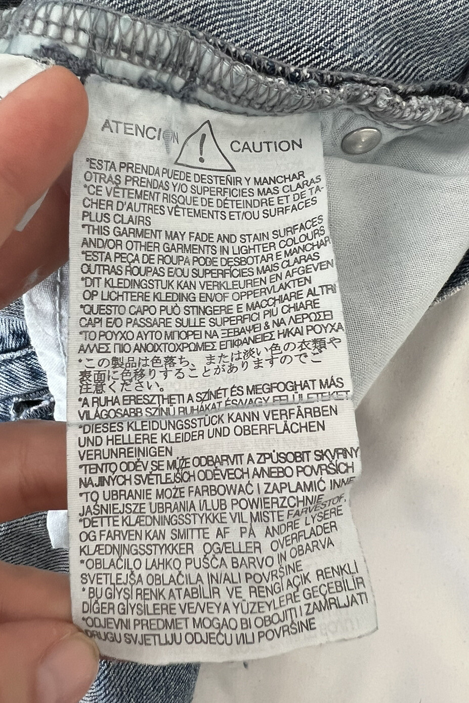 Zara Basic Size 2 Jeans Bleached Bleachy Jean Hig… - image 14