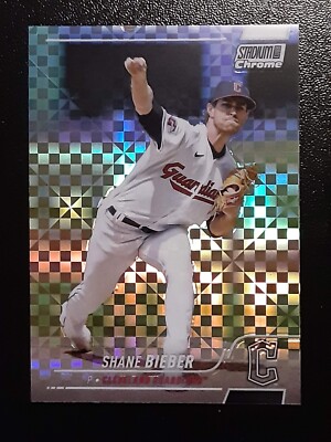 2022 Topps Stadium Club Chrome X-Fractor Parallel #93 - Shane Bieber