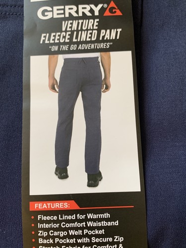 Gerry Herren Venture Fleece gefütterte Hose 36×30 blau  - Bild 2 von 3