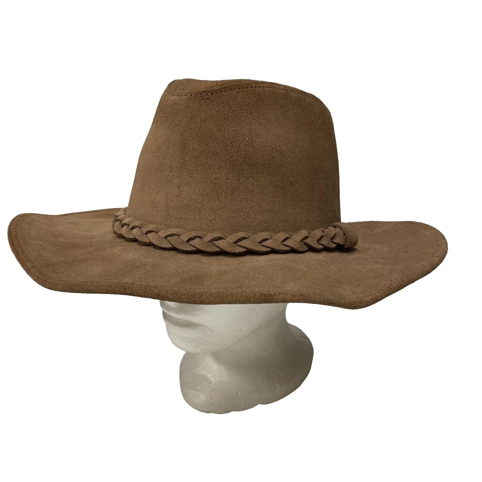 Sombreros vintage occidental de Gamuza para hombres