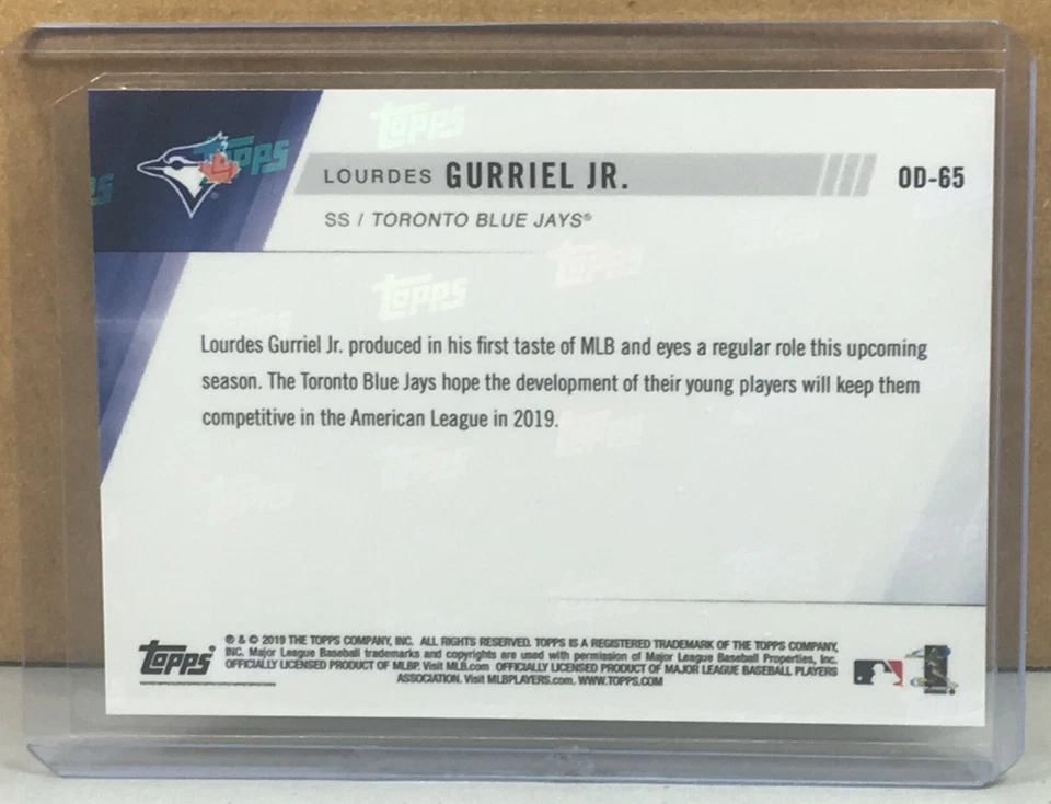 2019 TOPPS NOW ROAD TO OPENING DAY #OD-65 LOURDES GURRIEL JR. BLUE JAYS PR 451 - Image 2 of 2