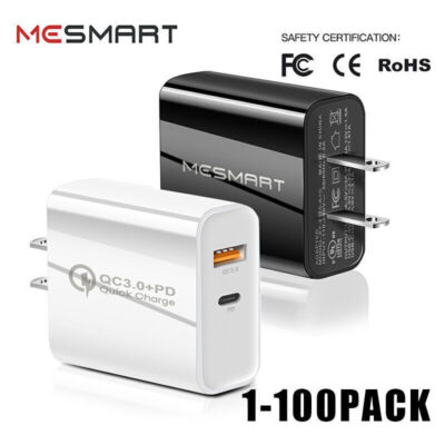 20W PD USB Type C Fast Wall Charger Power Adapter For Samsung Galaxy S24 S23 Lot