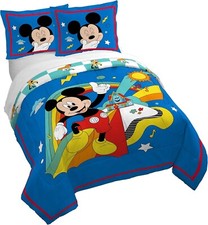 Disney Mickey Mouse Kids Duvet Cover Set Insert Not Included AB0DPNMG7X63